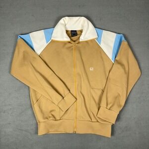 Vintage 70s 80s Jimmy Connors Robert Bruce Track Jacket Full Zip Made in USA M